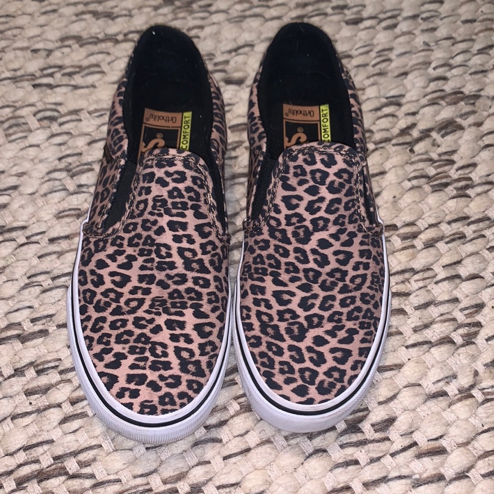 Leopard print vans